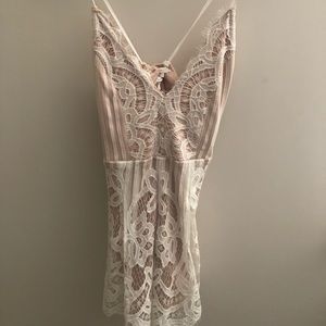 White Lace Romper